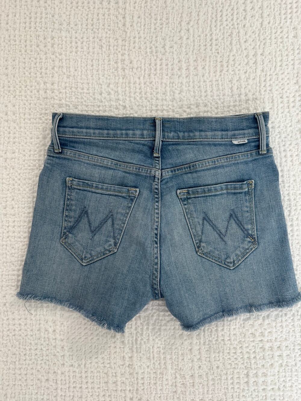 Mother The Pixie Dazzler Short Fray Button Fly Women Size
25